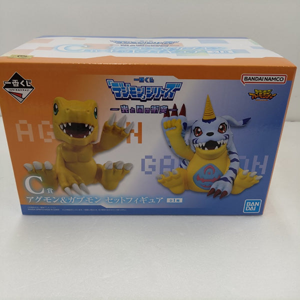 【中古】【未開封】アグモン＆ガブモン セットフィギュア(2体セット) 「一番くじ 『デジモン』シリーズ -光と闇の衝突-」 C賞＜フィギュア＞（代引き不可）6384