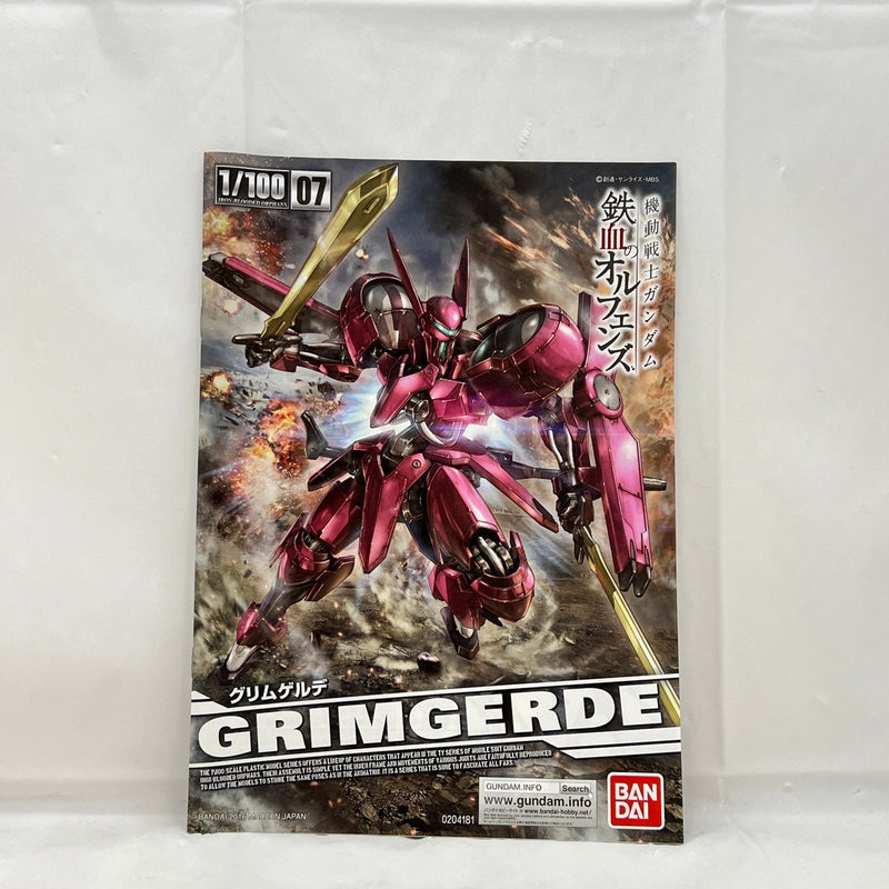 【中古】【未組立】1/100 グリムゲルデ 「機動戦士ガンダム 鉄血のオルフェンズ」＜プラモデル＞（代引き不可）6388