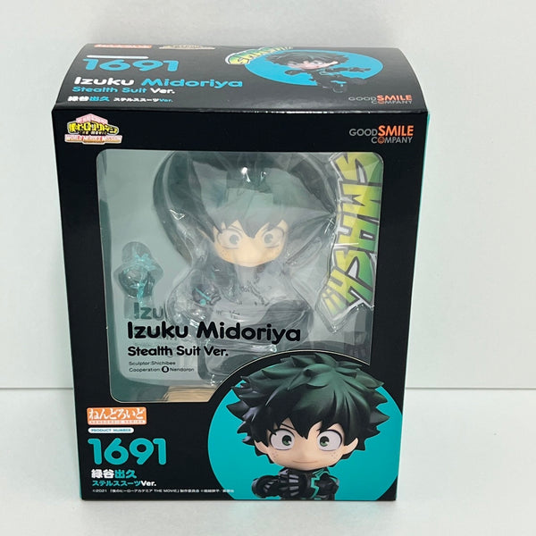 【中古】【未開封】ねんどろいど 緑谷出久 ステルススーツVer. 「僕のヒーローアカデミア THE MOVIE ワールドヒーローズミッション」 GOODSMILE ONLINE SHOP限定＜フィギュア＞（代引き不可）6388