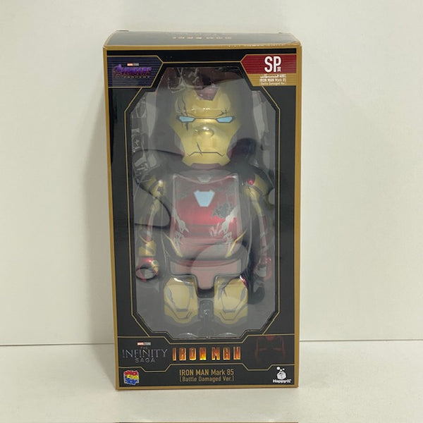 【中古】【開封済】BE＠RBRICK -ベアブリック- 400% アイアンマン Mark85(バトルダメージVer.) 「Happyくじ MARVEL Infinity SAGA 『IRON MAN』」 SP賞＜フィギュア＞（代引き不可）6388