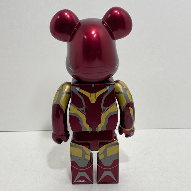 【中古】【開封済】BE＠RBRICK -ベアブリック- 400% アイアンマン Mark85(バトルダメージVer.) 「Happyくじ MARVEL Infinity SAGA 『IRON MAN』」 SP賞＜フィギュア＞（代引き不可）6388