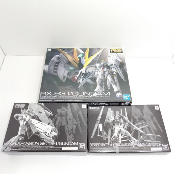 【中古】【未組立】【セット】1/144 RG RX-93 νガンダム＆ダブル・フィン・ファンネル拡張ユニット＆HWS拡張セット＜プラモデル＞（代引き不可）6388