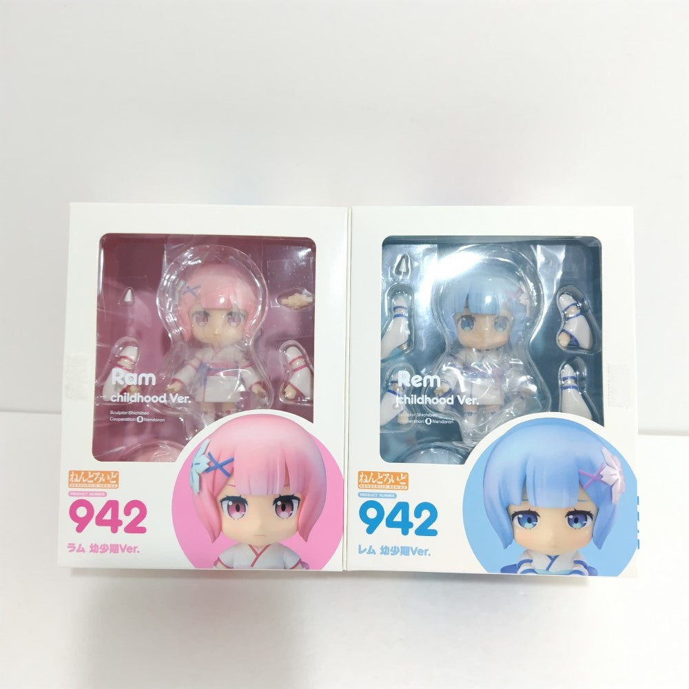 中古】【未開封】ねんどろいど No.942ラム＆レム 幼少期Ver. 「Re