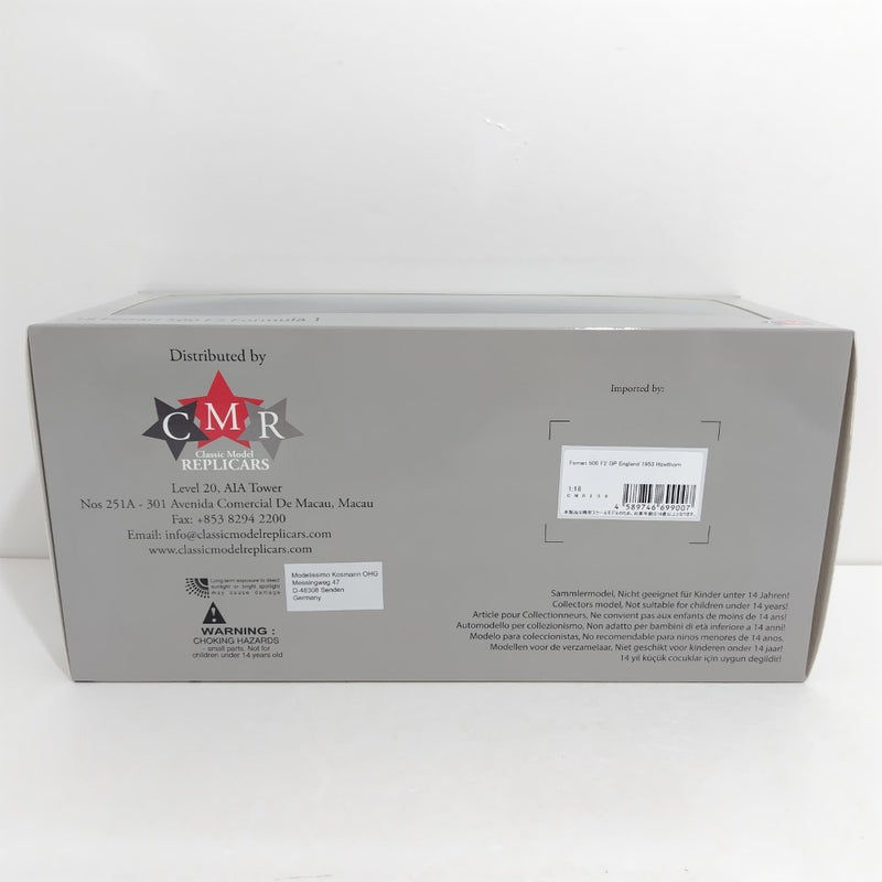 【中古】【未使用】ミニカー　1/18 Ferrari 500 F2 GP England 1953 Hawthorn [CMR200]＜コレクターズアイテム＞（代引き不可）6388