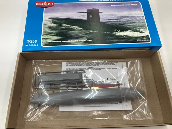 【中古】【未組立】ミクロミル 1/350 アメリカ海軍 SSN-593 スレッシャー級 原潜＜プラモデル＞（代引き不可）6512