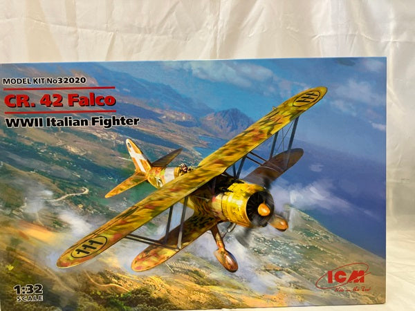 【中古】【未組立】ICM 1/32 イタリア空軍 フィアット CR.42 ファルコ＜プラモデル＞（代引き不可）6512