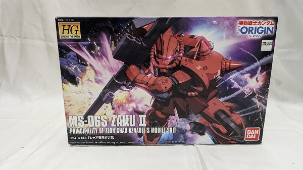 【中古】【未組立】1/144 HG MS-06S シャア専用ザクII 「機動戦士ガンダム THE ORIGIN」＜プラモデル＞（代引き不可）6512