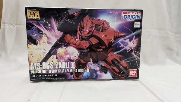 【中古】【未組立】1/144 HG MS-06S シャア専用ザクII「機動戦士ガンダム THE ORIGIN」＜プラモデル＞（代引き不可）6512