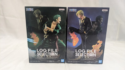 【中古】【未開封】【セット】「ワンピース」 LOG FILE SELECTION-FIGHT-vol.1ゾロ＆サンジ＜フィギュア＞（代...