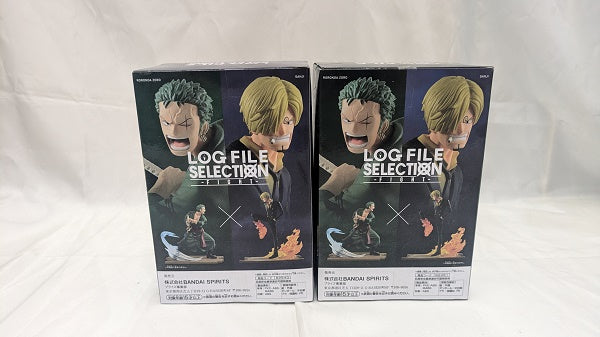 【中古】【未開封】【セット】「ワンピース」 LOG FILE SELECTION-FIGHT-vol.1ゾロ＆サンジ＜フィギュア＞（代引き不可）6512