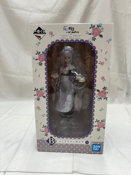 【中古】【未開封】エミリア 「一番くじ Reゼロから始める異世界生活 喜びなさい、両手に花ってヤツよ?」 B賞＜フィギュア＞（代引き不可）6512