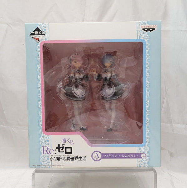 【中古】【未開封】レム＆ラム 「一番くじ Re：ゼロから始める異世界生活」 A賞＜フィギュア＞（代引き不可）6512
