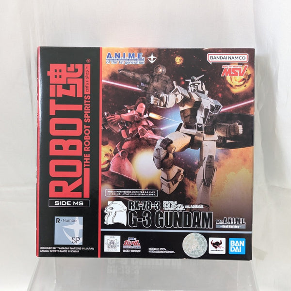 【中古】【未開封】ROBOT魂 ＜SIDE MS＞ RX-78-3 G-3 ガンダム ver. A.N.I.M.E. 〜リアルマーキング〜 「機動戦士ガンダム」＜フィギュア＞（代引き不可）6512