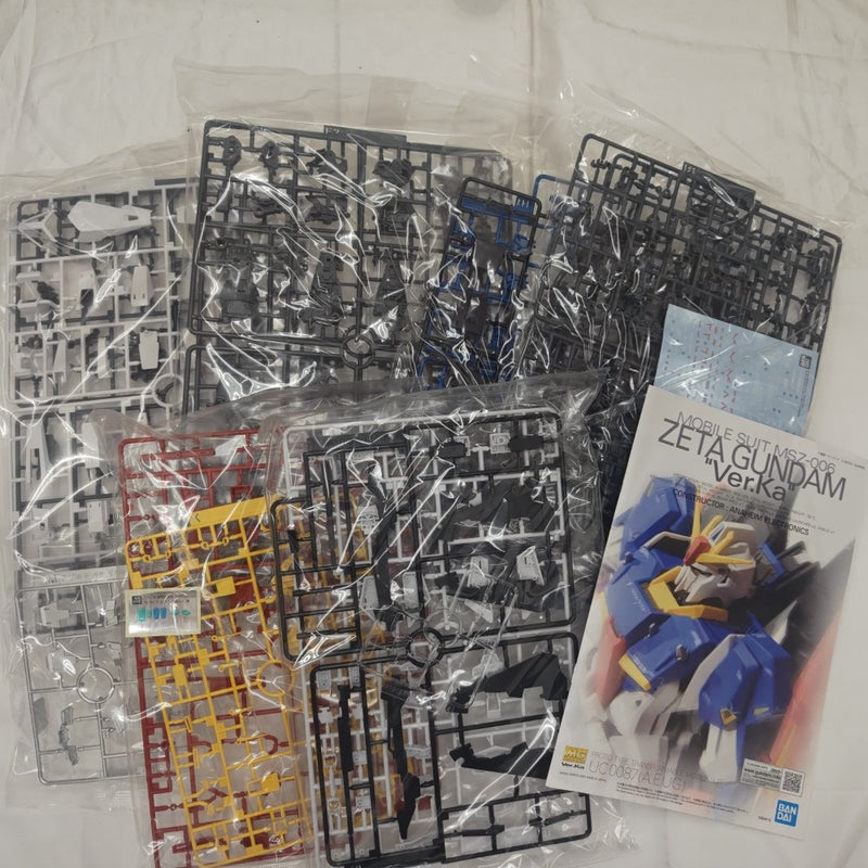 【中古】【未組立】1/100 MG MSZ-006 ゼータガンダム Ver.Ka 「機動戦士Zガンダム」 [5064015]＜プラモデル＞（代引き不可）6512