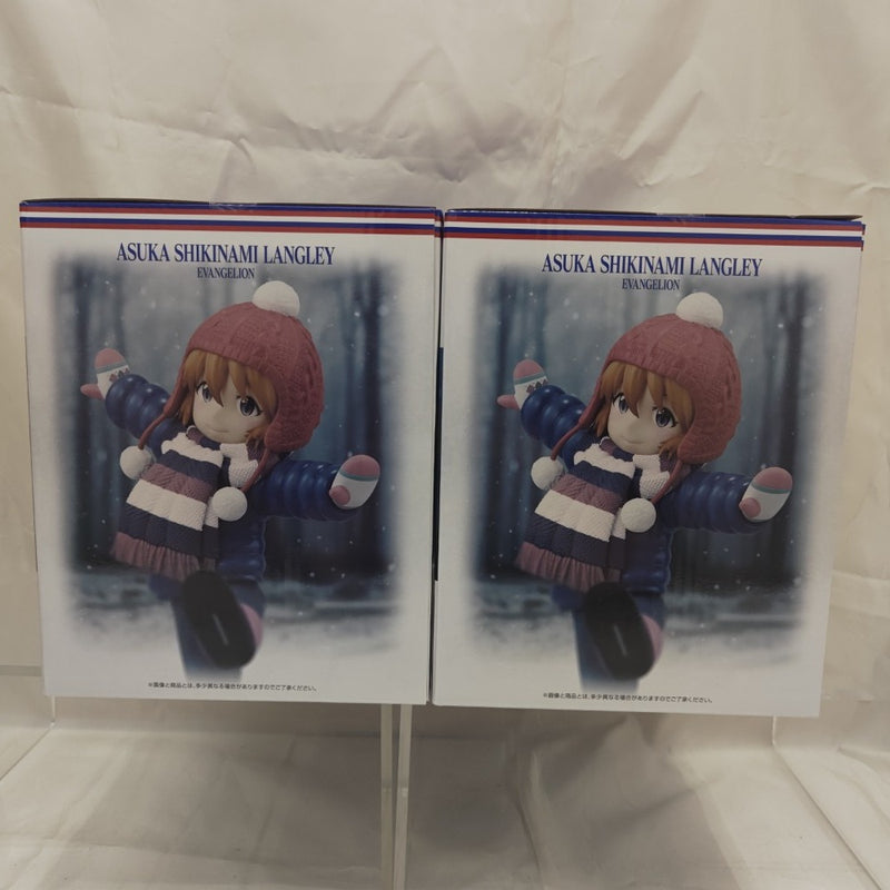 【中古】【開封品】【セット】一番くじ エヴァンゲリオン 〜ヤマト作戦!〜 D賞 アスカ(幼少期/ツインテール姿・ニット帽姿)＜フィギュア＞（代引き不可）6512