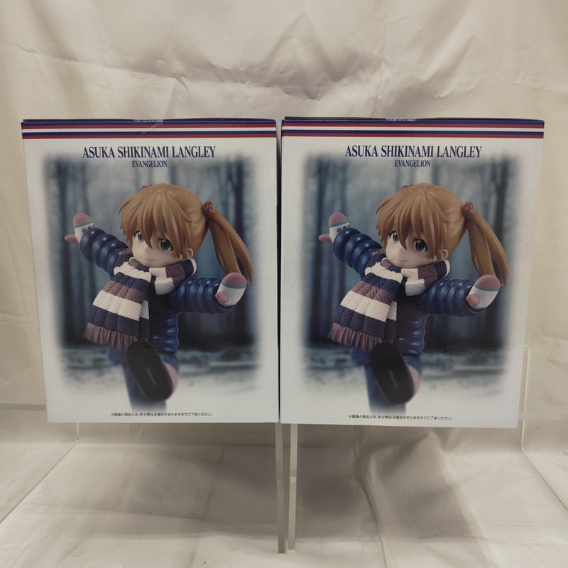 【中古】【開封品】【セット】一番くじ エヴァンゲリオン 〜ヤマト作戦!〜 D賞 アスカ(幼少期/ツインテール姿・ニット帽姿)＜フィギュア＞（代引き不可）6512