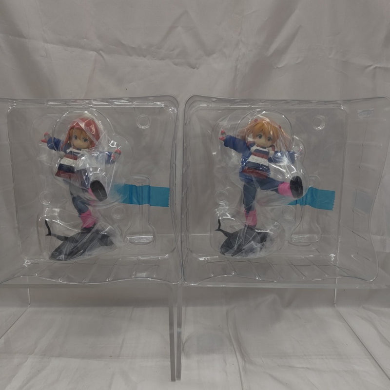 【中古】【開封品】【セット】一番くじ エヴァンゲリオン 〜ヤマト作戦!〜 D賞 アスカ(幼少期/ツインテール姿・ニット帽姿)＜フィギュア＞（代引き不可）6512