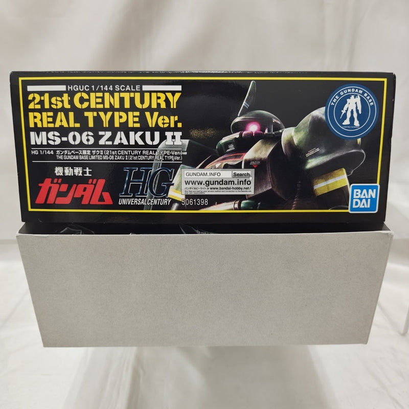 【中古】【未組立】1/144 HG ザクII 21stCENTURY REAL TYPE Ver. 「機動戦士ガンダム」 ガンダムベース限定 [5061398]＜プラモデル＞（代引き不可）6512