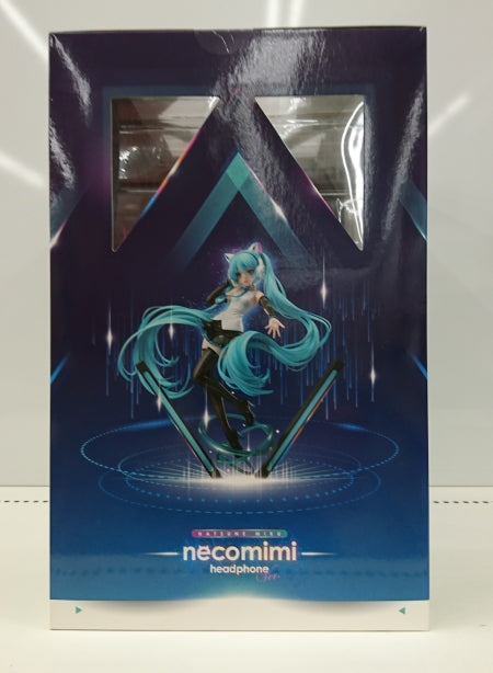 【中古】【未開封】初音ミク 猫耳ヘッドフォンVer. 「キャラクター・ボーカル・シリーズ 01 初音ミク」 1/7 塗装済み完成品 F：NEX限定＜フィギュア＞（代引き不可）6513