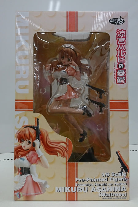 【中古】【開封品】涼宮ハルヒの憂鬱 朝比奈みくる ウエイトレスVer. （通常カラー）1/6 スケール＜フィギュア＞（代引き不可）6513