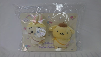 【中古】【未開封】うさぎ×ポムポムプリン ペアブローチ 「ちいかわ なんか小さくてかわいいやつ×サンリオキャラクターズ」＜コレクターズ...