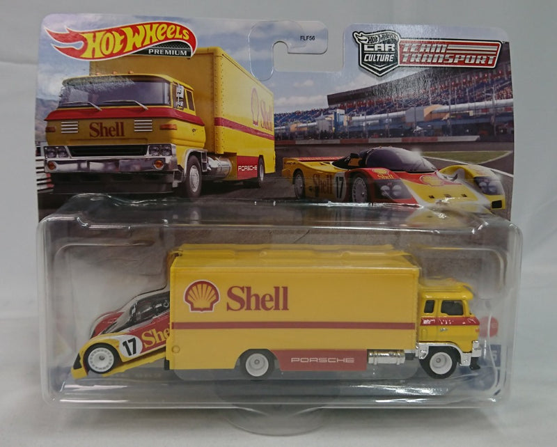 【中古】【未開封】1/64 トランスポーター：サクラ・スプリンター 積載車両：ポルシェ 962 「Hot Wheels 」＜コレクターズアイテム＞（代引き不可）6513