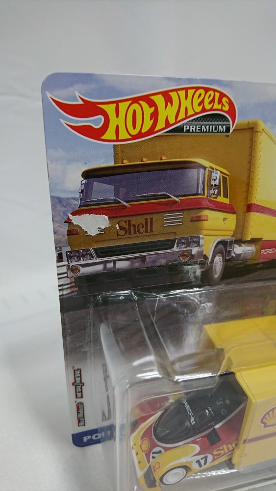 【中古】【未開封】1/64 トランスポーター：サクラ・スプリンター 積載車両：ポルシェ 962 「Hot Wheels 」＜コレクターズアイテム＞（代引き不可）6513