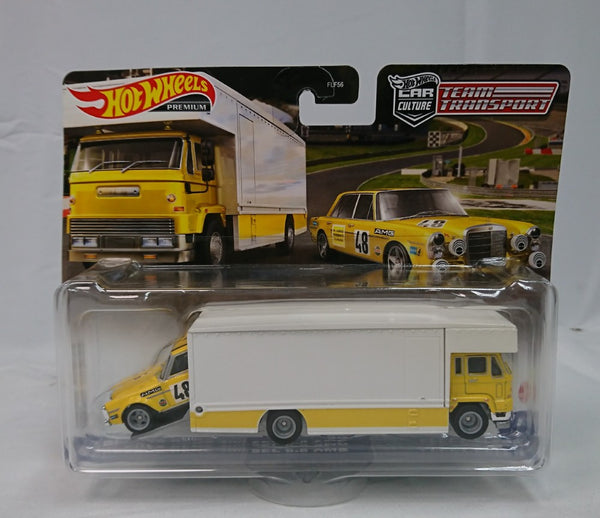【中古】【未開封】1/64 トランスポーター：メルセデス・ベンツ 300 SEL 6.8 AMG 「Hot Wheels」＜コレクターズアイテム＞（代引き不可）6513