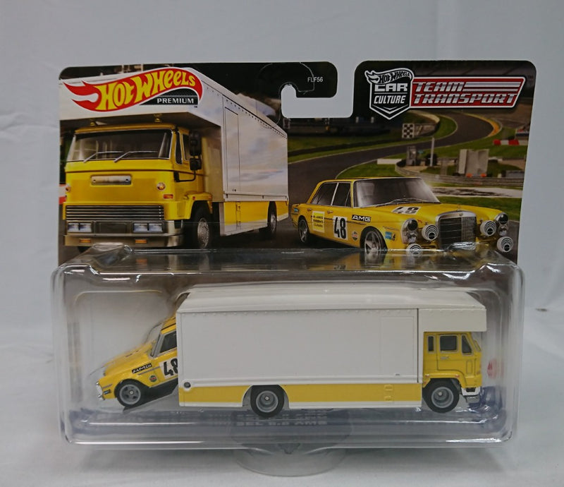 【中古】【未開封】1/64 トランスポーター：メルセデス・ベンツ 300 SEL 6.8 AMG 「Hot Wheels」＜コレクターズアイテム＞（代引き不可）6513