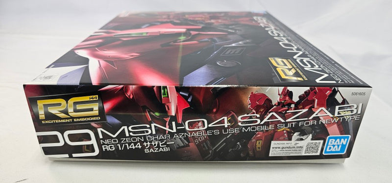 【中古】【未組立】1/144 RG MSN-04 サザビー 「機動戦士ガンダム 逆襲のシャア」 [5061605]＜プラモデル＞（代引き不可）6513