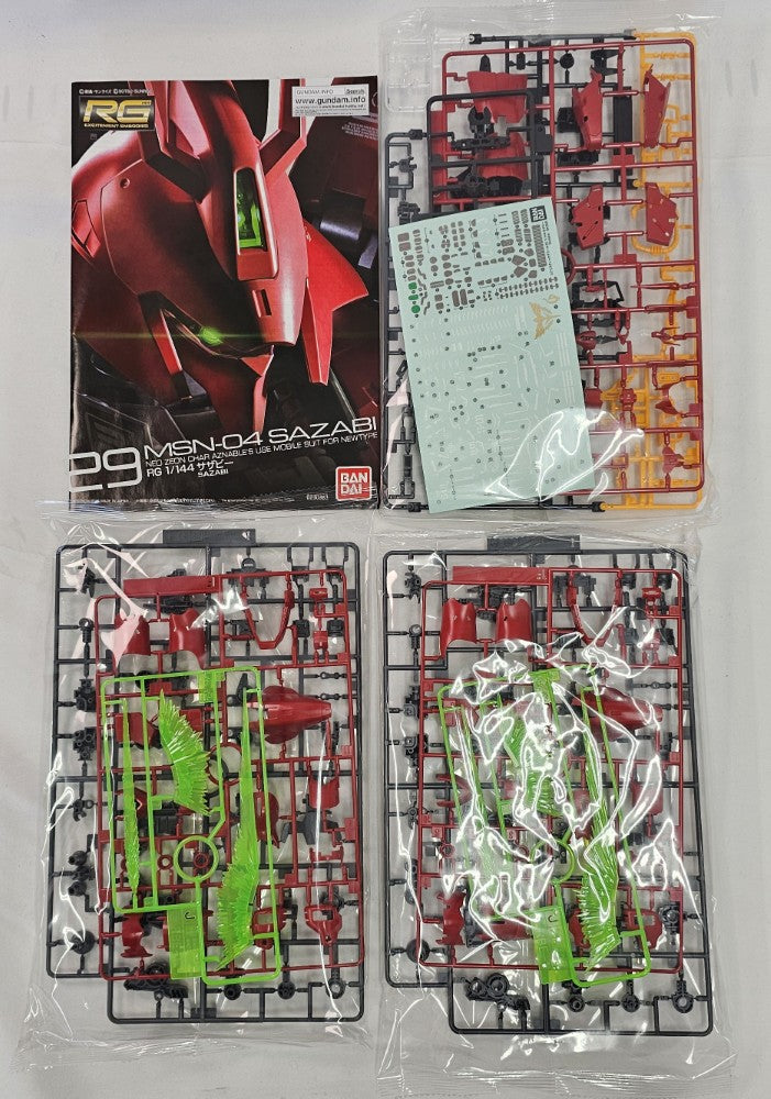 【中古】【未組立】1/144 RG MSN-04 サザビー 「機動戦士ガンダム 逆襲のシャア」 [5061605]＜プラモデル＞（代引き不可）6513