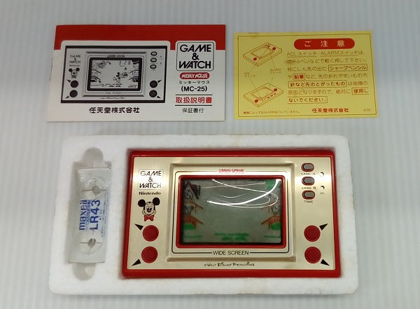 【中古】【開封品】【動作確認済】ゲーム＆ウォッチ　ＭＩＣＫＥＹ　ＭＯＵＳＥ　ＷＩＤＥ　ＳＣＲＥＥＮ＜レトロゲーム＞（代引き不可）6514