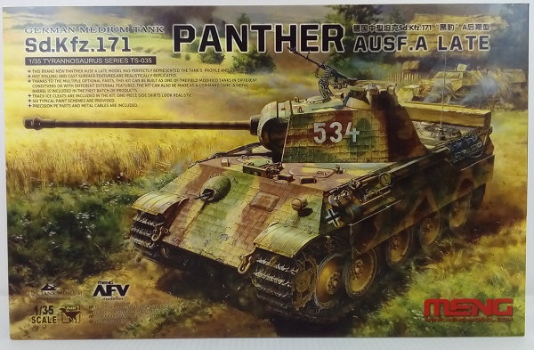 【中古】【未組立】1/35　ドイツ中戦車　Sd.Kfz.171 PANTHER AUSF.A LATE　(パンターA後期型)＜プラモデル＞（代引き不可）6514