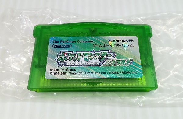 中古】【開封品】【起動確認済】GBAソフト ポケットモンスター エメラルド (ワイヤレスアダプタ同梱)＜レトロゲーム＞（代引き不可）651