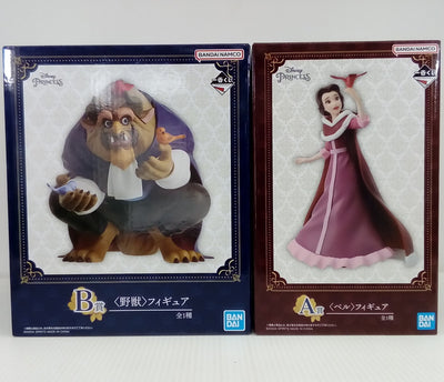 【中古】【未開封】【セット】「一番くじ ディズニープリンセス Dreaming Flowers」A賞ベル/B賞 野獣＜フィギュア＞（代...