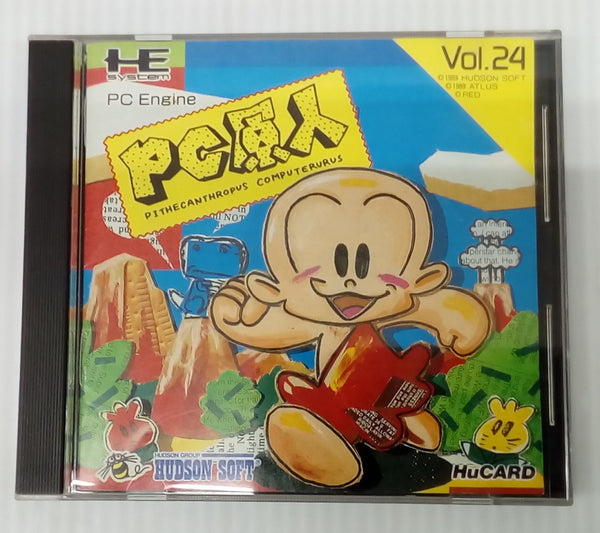 【中古】【箱説あり】【動作未確認】PCエンジンHuカードソフト「PC原人」＜レトロゲーム＞（代引き不可）6514