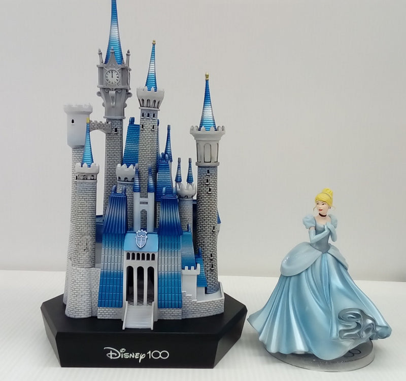 【中古】【開封品】シンデレラ城＆シンデレラフィギュアセット 「Happyくじ ディズニー100」 A賞＜フィギュア＞（代引き不可）6514