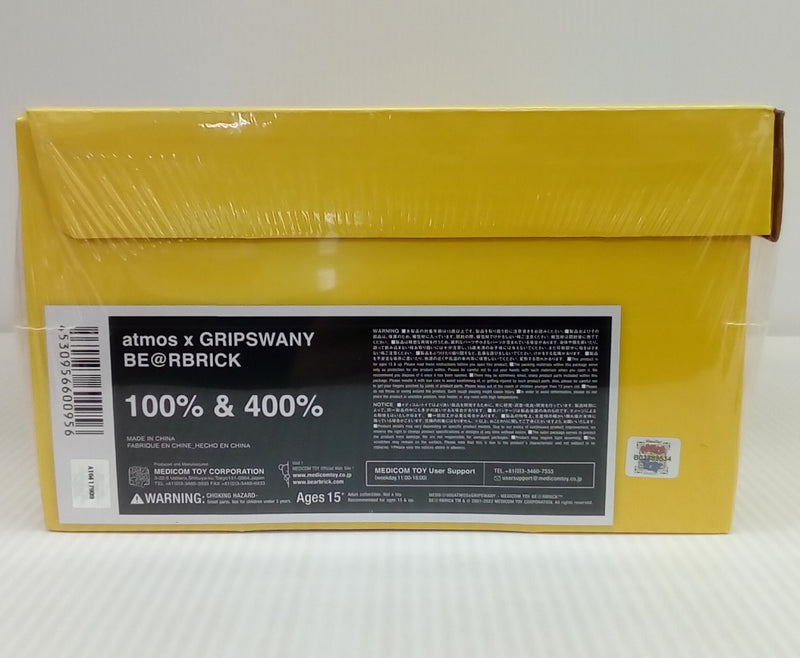 【中古】【未開封】BE@RBRICK atmos x GRIPSWANY 100% & 400%＜フィギュア＞（代引き不可）6514