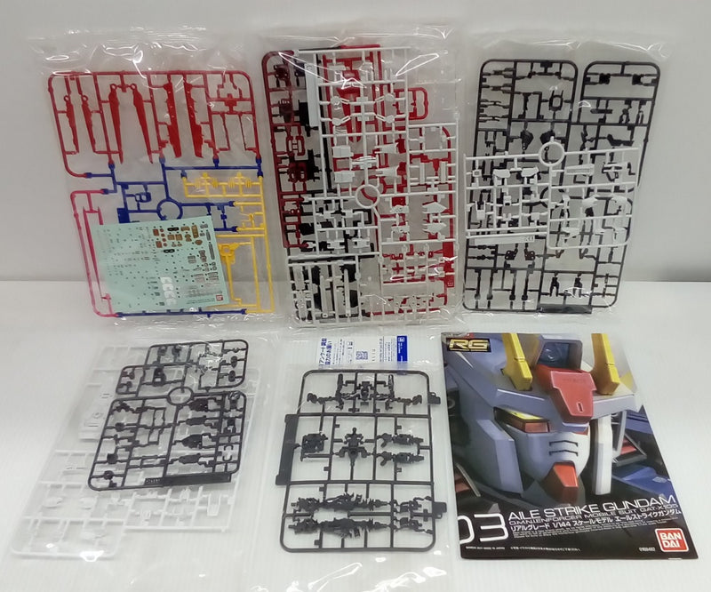 【中古】【未組立】【セット】1/144 RG GAT-X105 エールストライクガンダム＋1/144 RG FX550 スカイグラスパー ランチャー＜プラモデル＞（代引き不可）6514