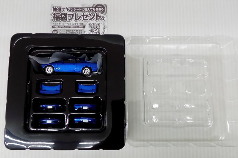 【中古】【開封品】1/64 LV-N353b 日産 スカイライン 2ドアスポーツクーペ 25GT TURBO オプションパーツ付 2000年式(ブルー) ＜おもちゃ＞（代引き不可）6514