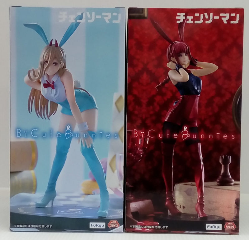 【中古】【未開封】【セット】マキマ Red ver.＆パワー Light biue ver.「チェンソーマン」BiCute Bunnies Figure ROUND1限定＜フィギュア＞（代引き不可）6514