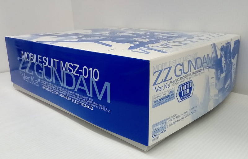 【中古】【未組立】1/100 MG MSZ-010 ダブルゼータガンダム Ver.Ka クリアカラー 「機動戦士ガンダムZZ」 [5055569]＜プラモデル＞（代引き不可）6514