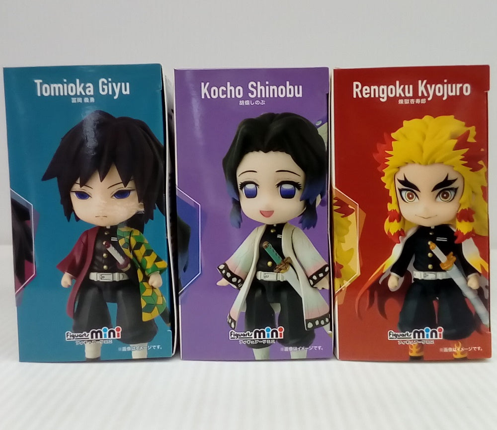 ［新品未開封］フィギュアセット：胡蝶しのぶ・冨岡義勇・カナヲ 中古】【未開封】【セット】Figuarts mini 冨岡義勇・胡蝶しのぶ・煉獄