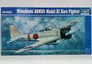 【中古】【未組立】1/24 日本海軍 三菱 A6M2b 零式艦上戦闘機21型 [02405]＜プラモデル＞（代引き不可）6514