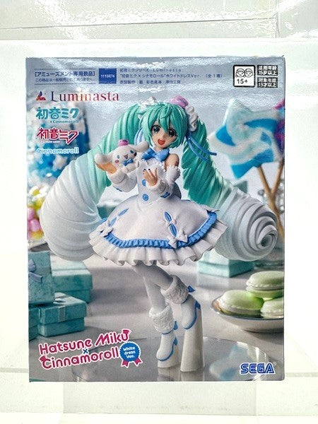 【中古】【未開封】初音ミク×シナモロール 「初音ミクシリーズ」 Luminasta“初音ミク×シナモロール”ホワイトドレスVer.＜フィギュア＞（代引き不可）6517