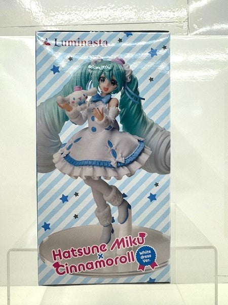 【中古】【未開封】初音ミク×シナモロール 「初音ミクシリーズ」 Luminasta“初音ミク×シナモロール”ホワイトドレスVer.＜フィギュア＞（代引き不可）6517