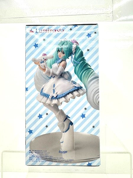 【中古】【未開封】初音ミク×シナモロール 「初音ミクシリーズ」 Luminasta“初音ミク×シナモロール”ホワイトドレスVer.＜フィギュア＞（代引き不可）6517