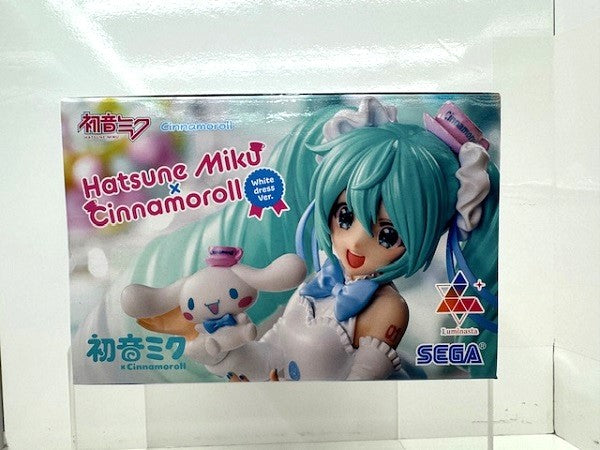 【中古】【未開封】初音ミク×シナモロール 「初音ミクシリーズ」 Luminasta“初音ミク×シナモロール”ホワイトドレスVer.＜フィギュア＞（代引き不可）6517