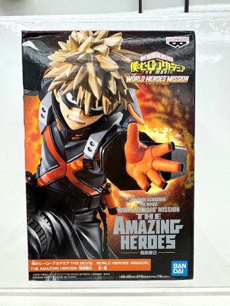 【中古】【未開封】爆豪勝己 「僕のヒーローアカデミア THE MOVIE ワールド ヒーローズ ミッション」 THE AMAZING HEROES＜フィギュア＞（代引き不可）6517