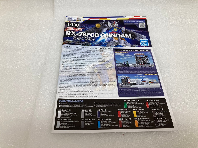 【中古】【未組立】1/100 RX-78F00 ガンダム 「機動戦士ガンダム」 イベント限定 [5060610]＜プラモデル＞（代引き不可）6520